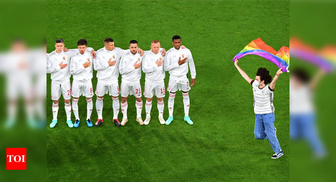 Euro 2021: Germans fly rainbow flags at Hungary match to ...