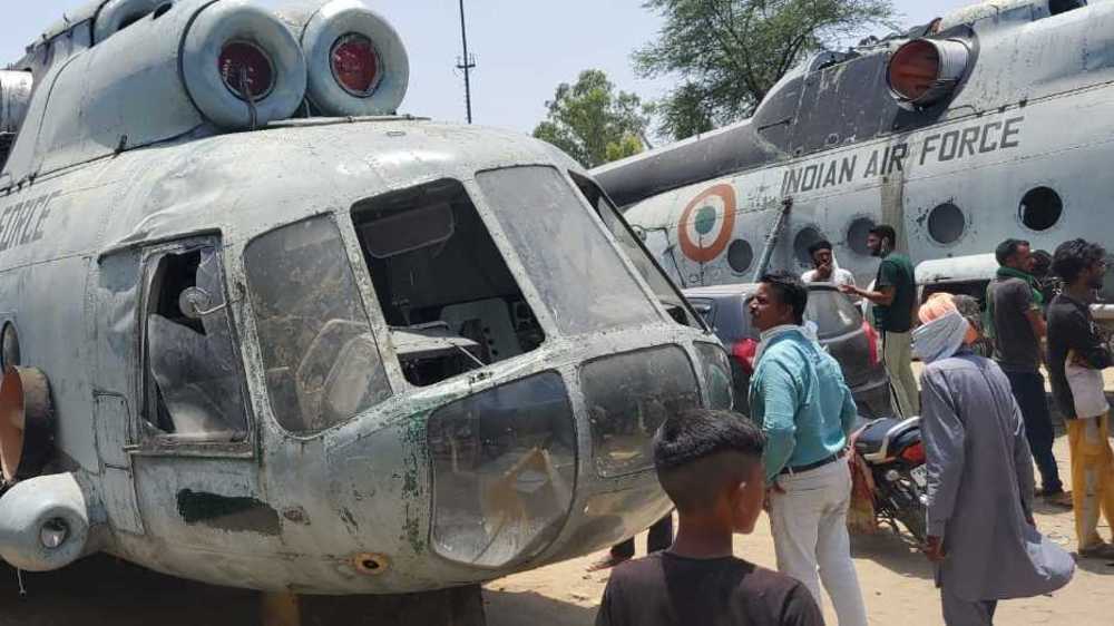 Photos: Junked IAF choppers turn crowd-puller for scrap dealer