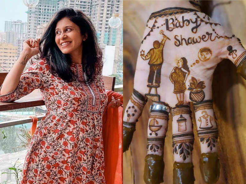 Mom-to-be Kishwer Merchant is excited for her ‘godh bharai’ and baby shower ceremony; flaunts her quirky mehendi design