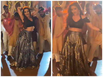 Monalisa grooves to Yo Yo Honey Singh and Neha Kakkar's song 'Aao Raja ...