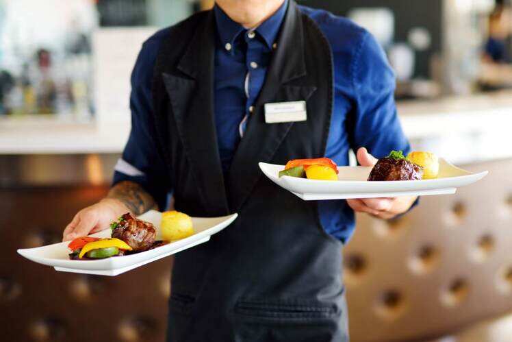 Waiters at restaurants