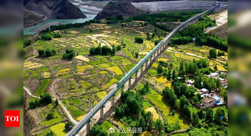 China Launches First Bullet Train In Tibet, Close To Indian Border ...