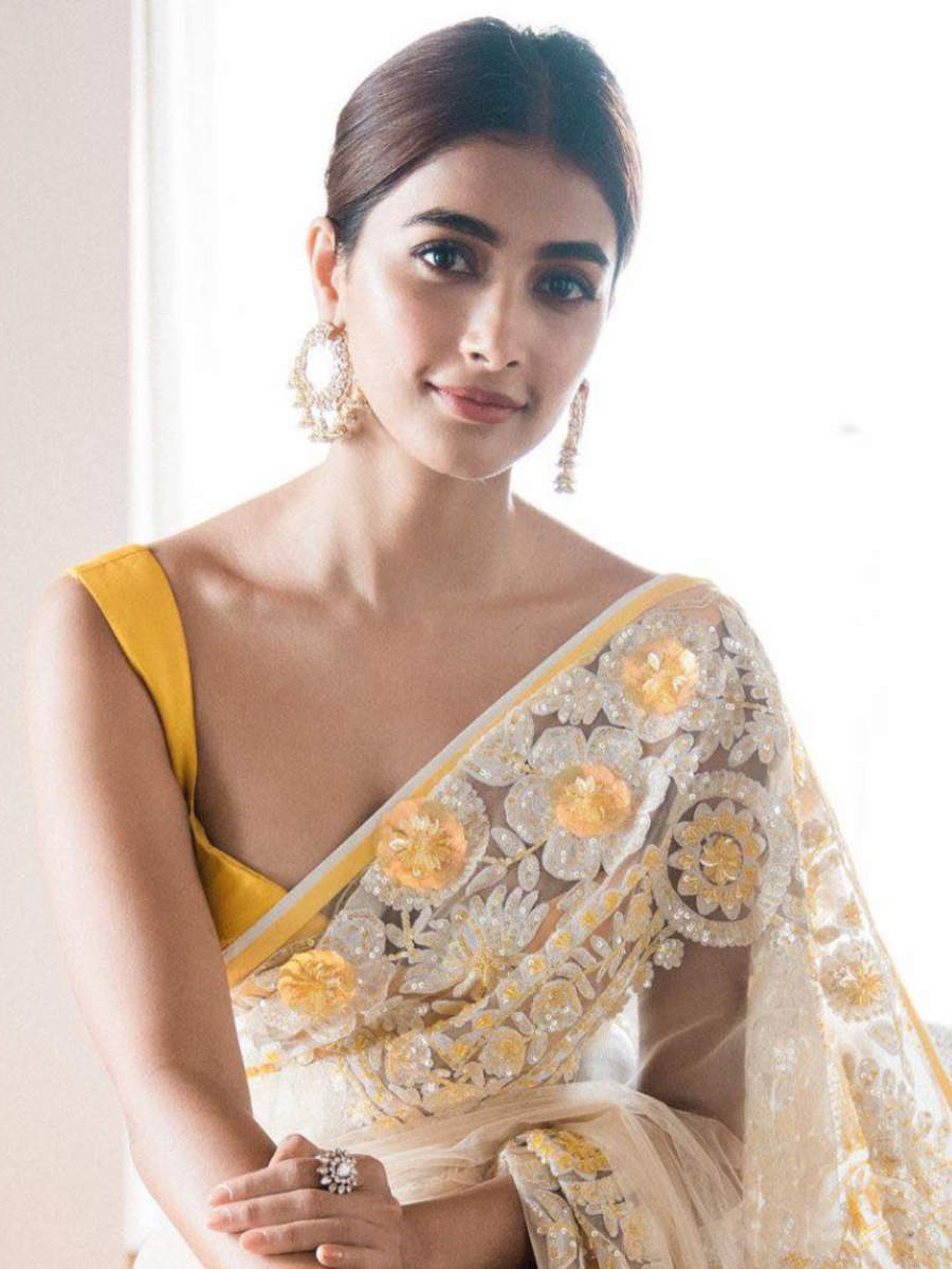 10 times Pooja Hegde turned heads in traditional sarees | Times of ...