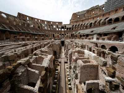 Colosseum's underground labyrinth restored to eerie splendor