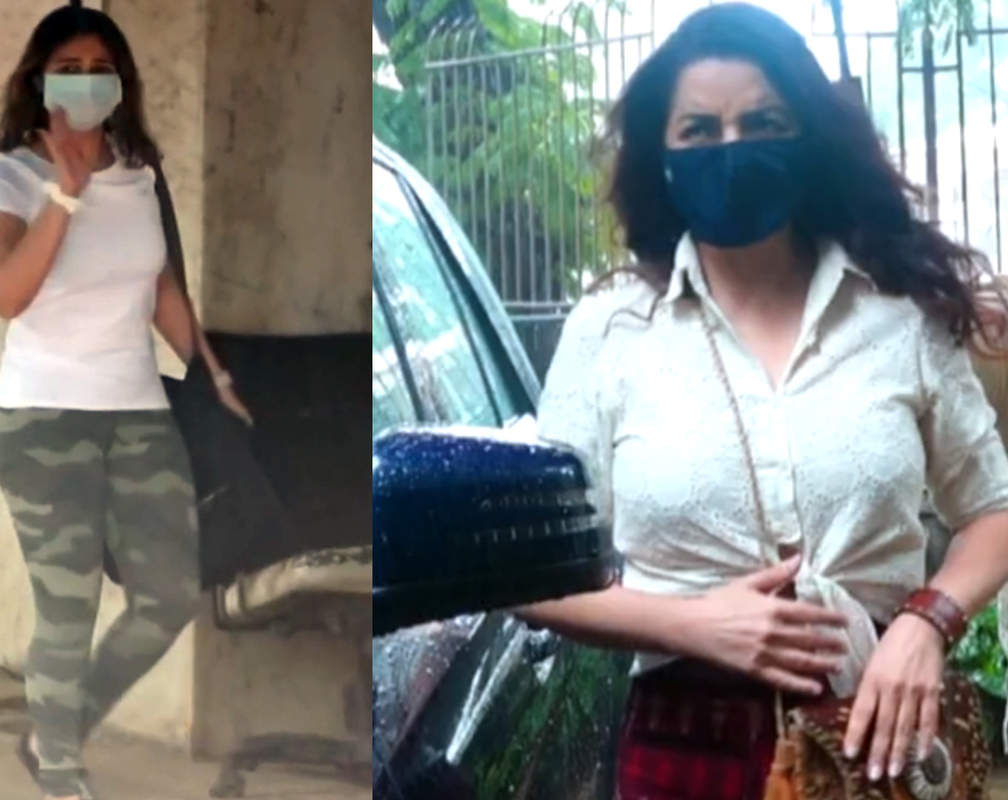 
Amid COVID-19 crisis, singer Dhvani Bhanushali and actress Tisca Chopra get papped by shutterbugs in the city

