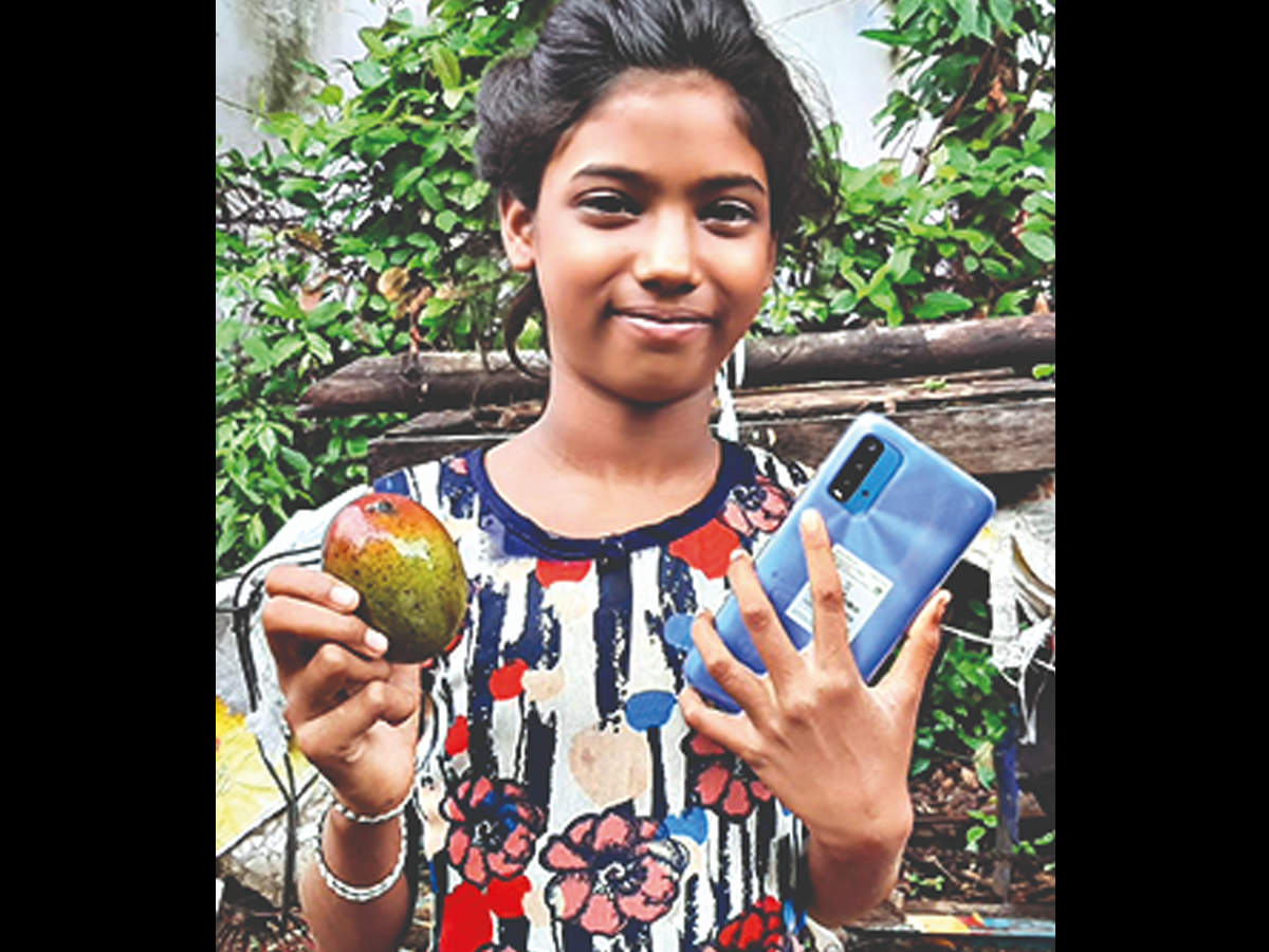 No phone for online classes, girl gets 1.2 lakh for 12 mangoes | Mumbai News - Times of India