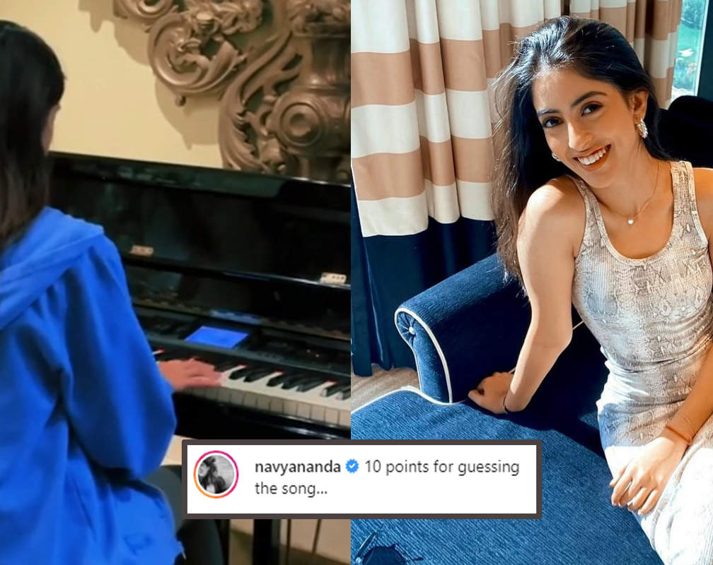 
Watch: Navya Naveli Nanda plays the piano for her fans and asks them to guess the song
