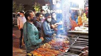 Gurgaon’s Sector 56 street food market limping back to normalcy after lockdown
