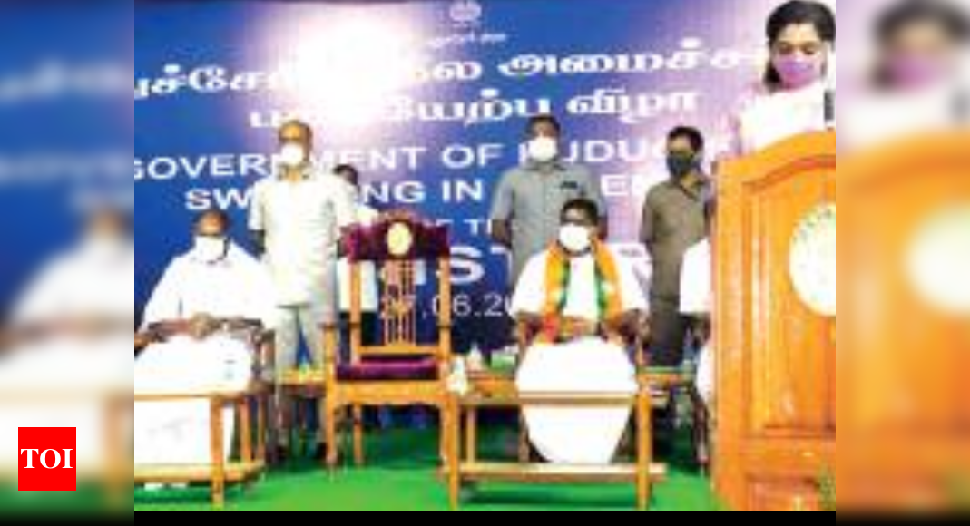 5-member Pondy cabinet sworn in after more than 50 days