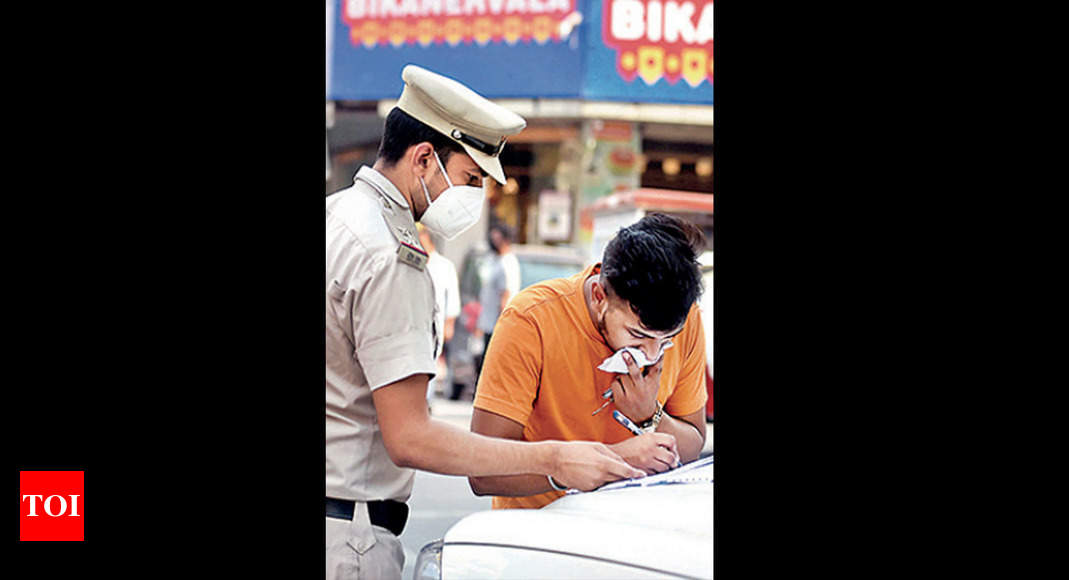 Covid violations soar as Delhi opens up, challans rise 67% this month - Delhi News - Times of India