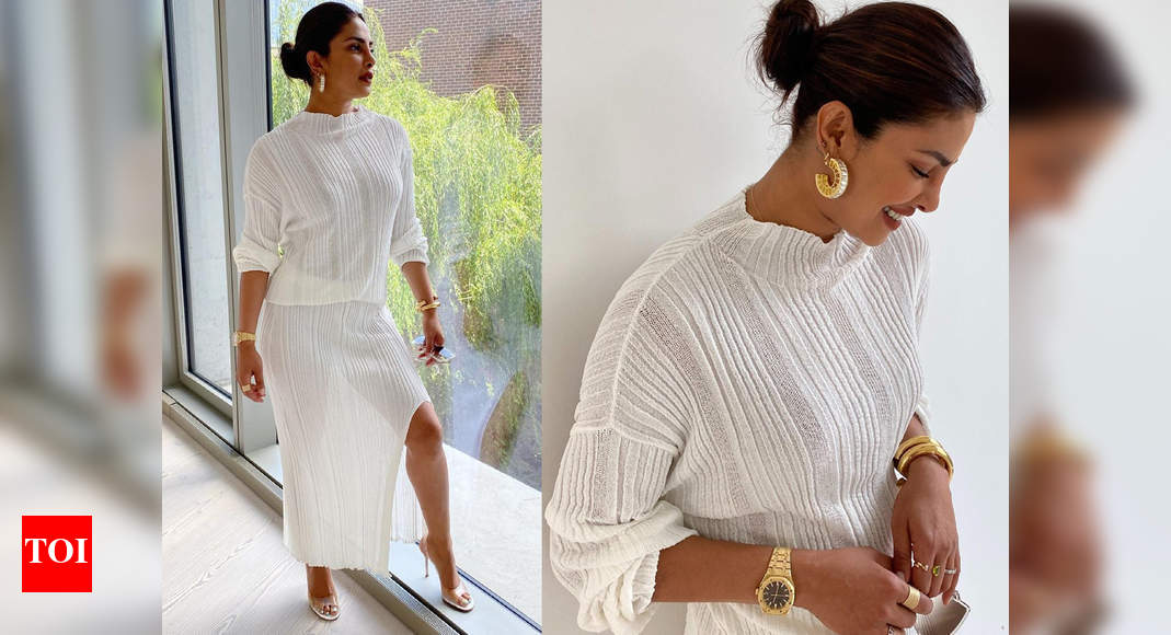 Priyanka Chopra rocks a ribbed co-ord set