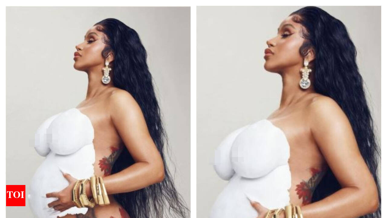 Cardi B announces second pregnancy with husband Offset; strips down for  stunning photoshoot | - Times of India