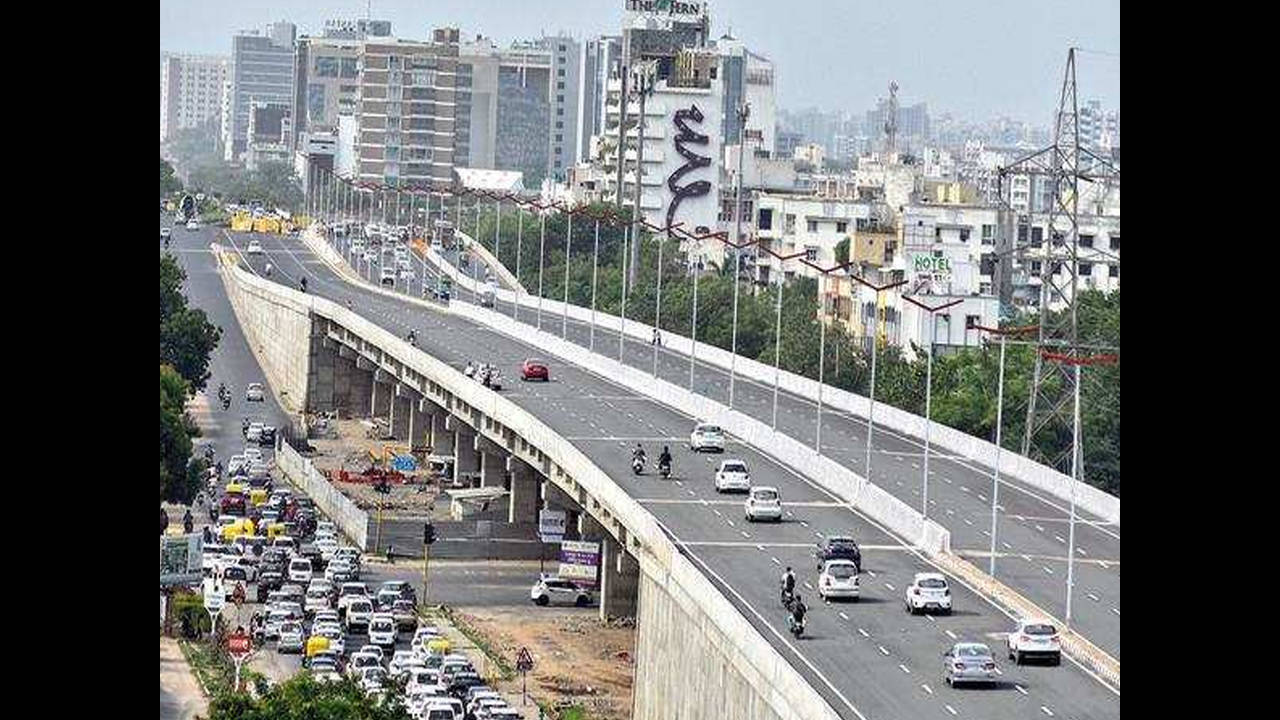 Gujarat deputy CM opens to public overbridge on SG Road | Ahmedabad News - Times of India