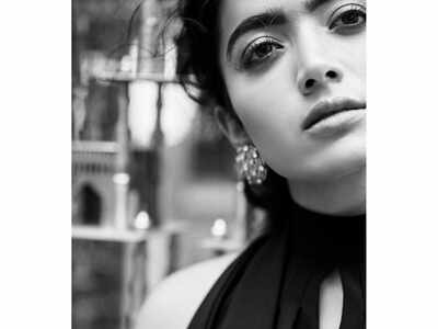 Rashmika Mandanna sets hearts racing with her stunning monochrome photo