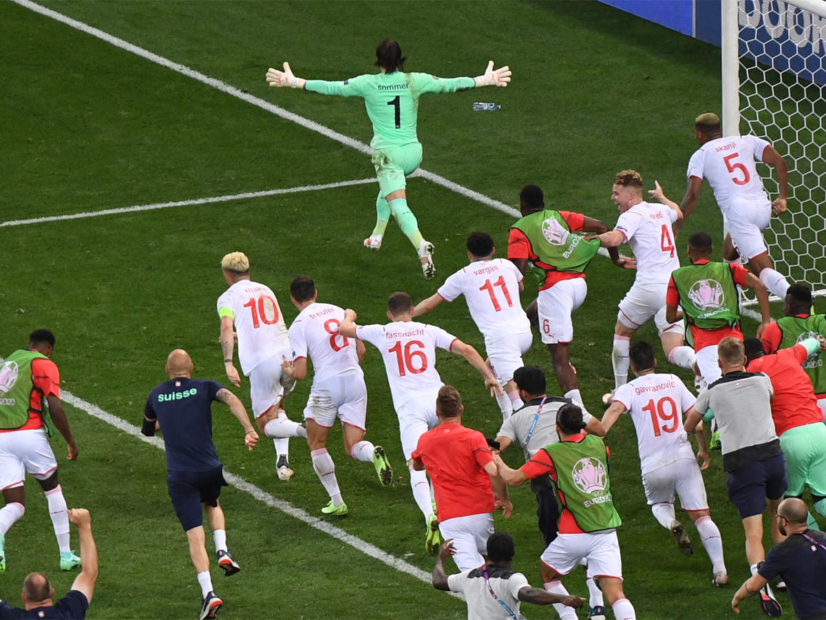 UEFA EURO 2020, France vs Switzerland Highlights: Switzerland stun world champions France 5-4 on penalties to enter quarterfinals - The Times of India