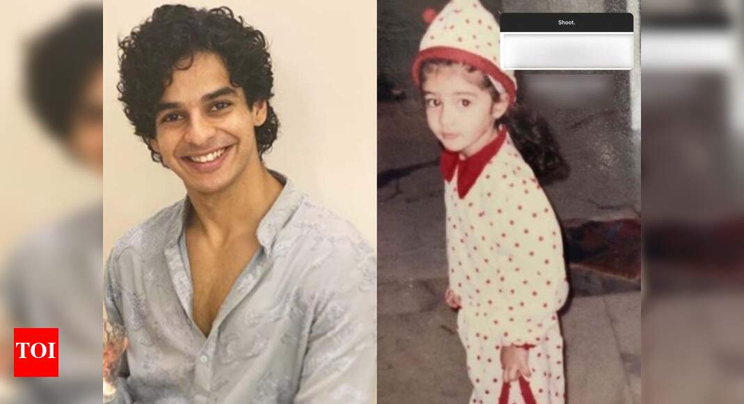 Ishaan shares a childhood pic of Ananya