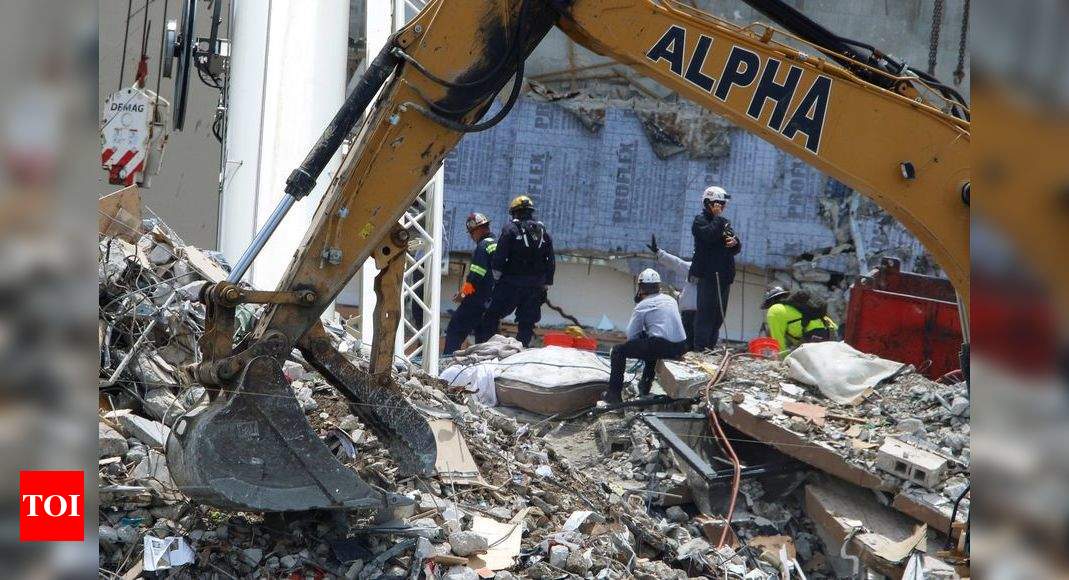 Tenth Victim Pulled From Miami Tower Rubble Search Goes On Times Of India