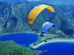 ​Paraglide over the Blue Lagoon