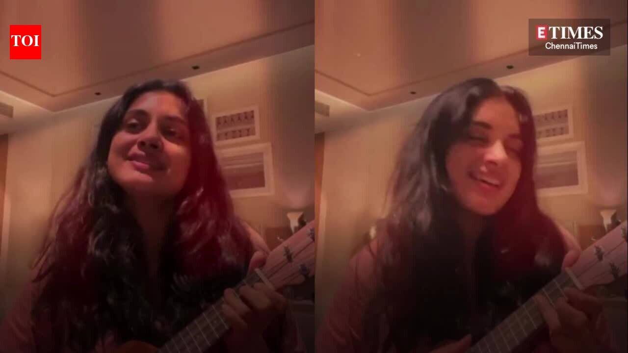 Nivetha Thomas impresses with her singing skills