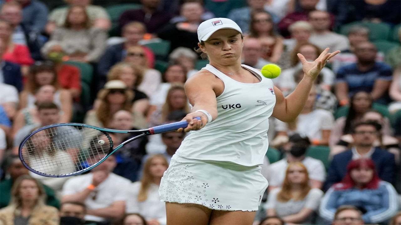 Wimbledon Ash Barty reaches second round after wobble Tennis News