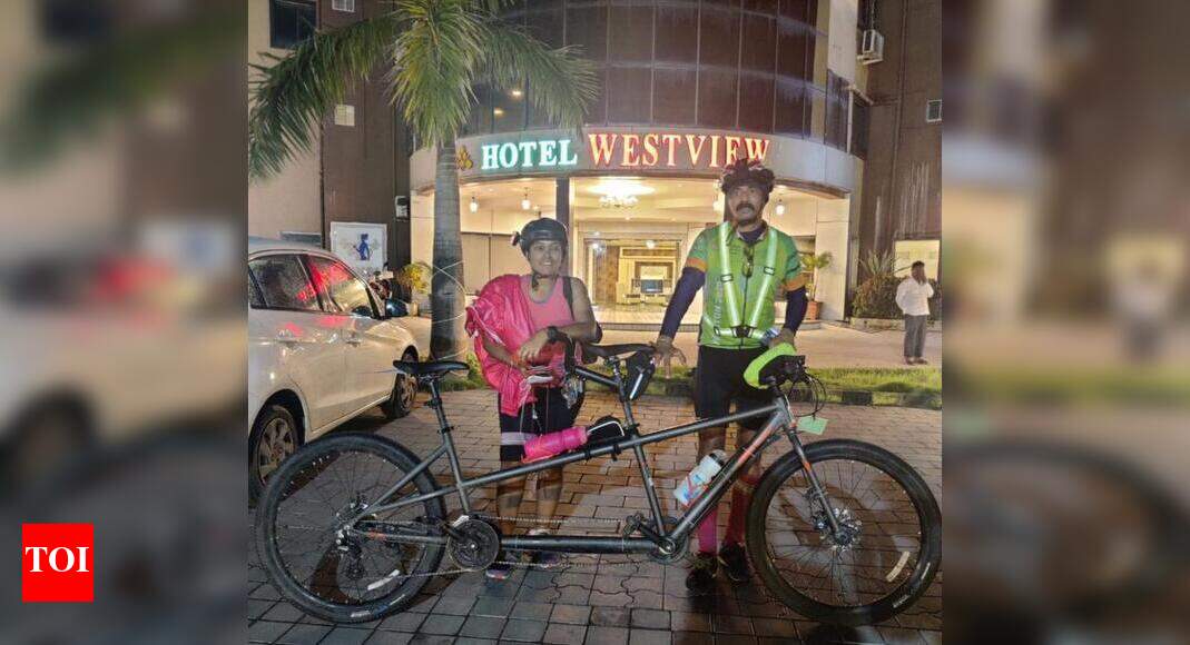 Going 6,000km on tandem bicycle Ahmedabad News Times of India