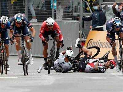 France tour crash de Acúmulo maciço