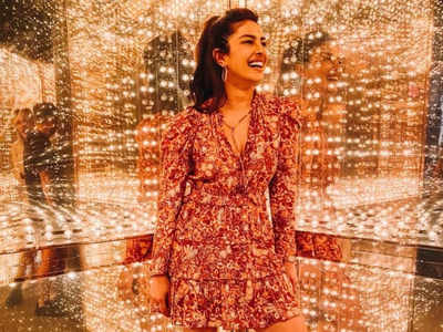 Priyanka Chopra picks a floral dress to visit the Rock and Roll Hall of Fame