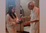 Viral video shows grandfather shaking a leg with granddaughter