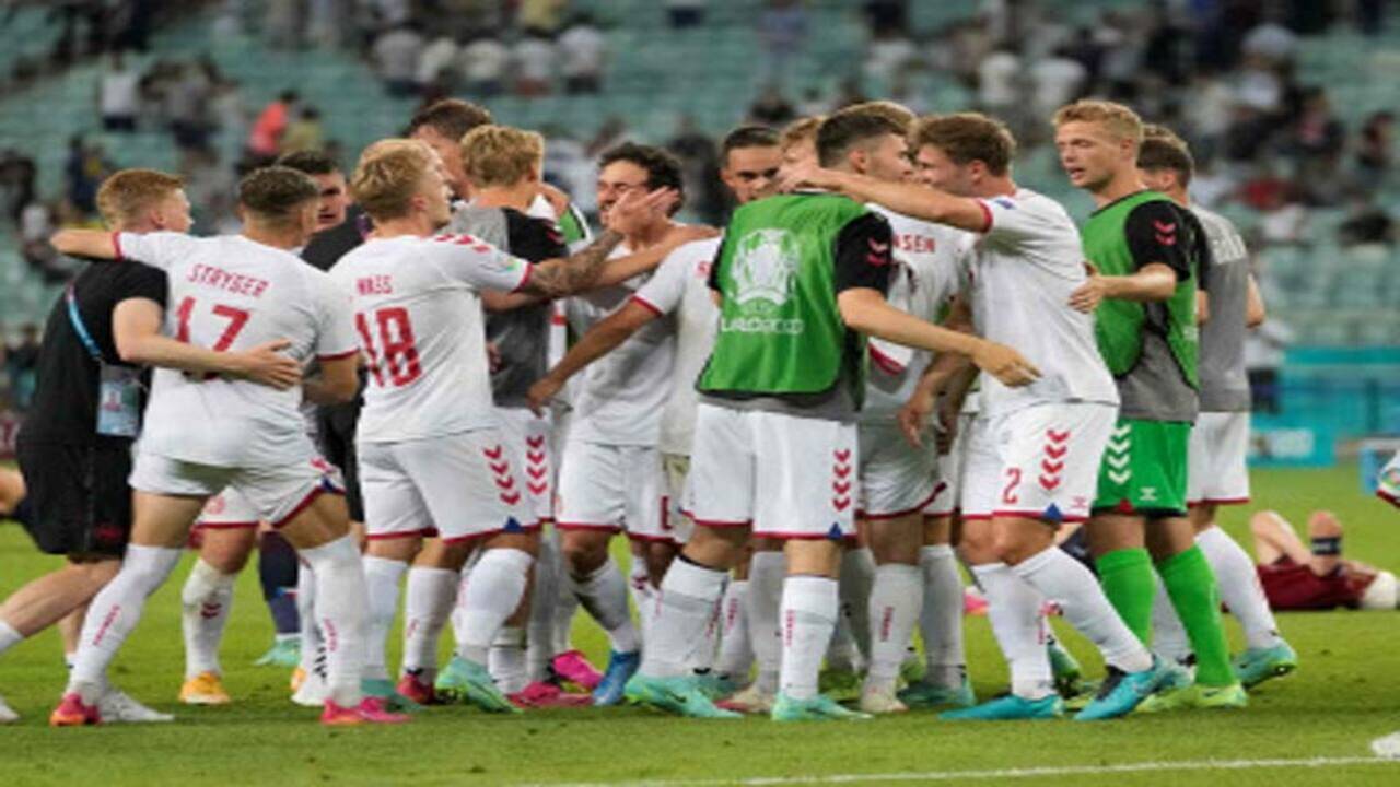 Czech Republic's Jan Boril heads the ball during the Euro 2020 soccer  championship quarterfinal match between Czech Republic and Denmark, at the  Olympic stadium in Baku, Saturday, July 3, 2021. (AP Photo/Darko