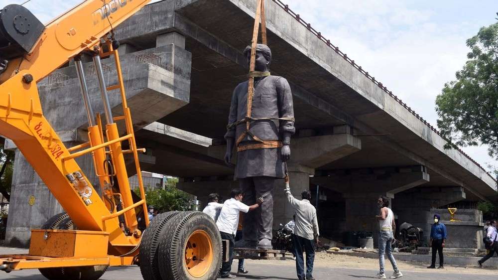 Madhavrao Scindia statue shifted