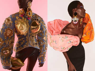 Schiaparelli redefines denim couture