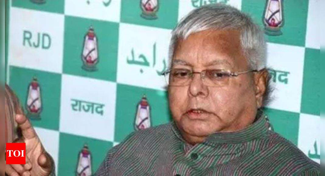 Lalu Prasad Yadav Addresses Rjd Workers Vows To Return To Bihar ‘soon Patna News Times Of 