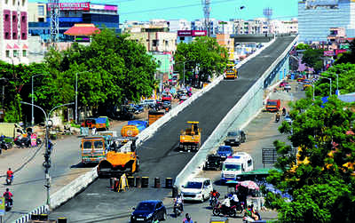 Chennai: One arm of Velachery flyover set to be ready this month