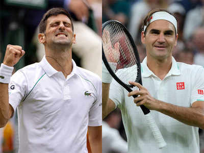 Novak Djokovic, Roger Federer in Wimbledon landmarks as title showdown nears