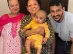 Anita Hassanandani-Rohit Reddy's son Aaravv's adorable mundan ceremony photos go viral