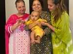 Anita Hassanandani-Rohit Reddy's son Aaravv's adorable mundan ceremony photos go viral