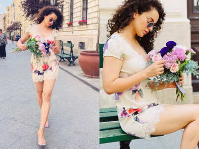 Kangana sets the streets of Budapest on fire