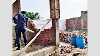 Chandigarh: Illegal structures on village peripheral line demolished