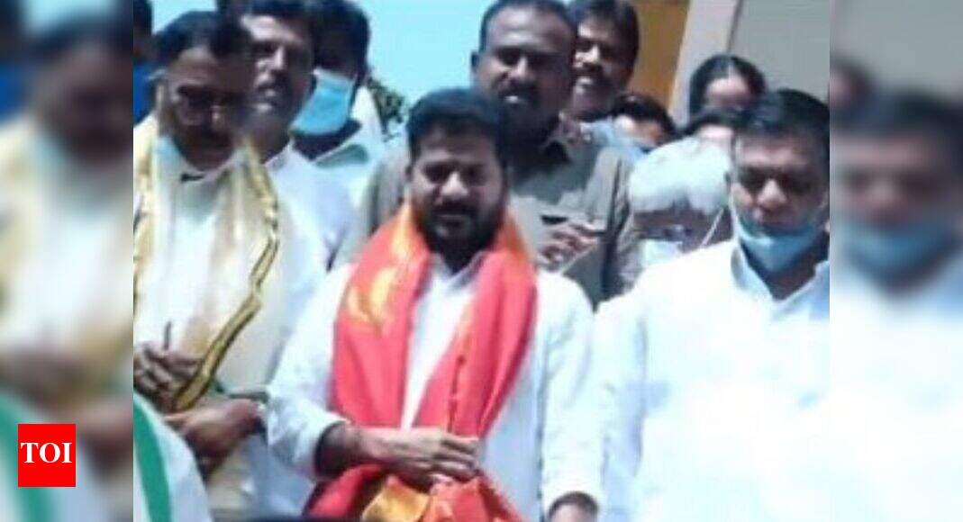 A Revanth Reddy takes charge as Telangana Congress president ...