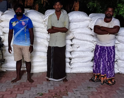 <p></noscript>Inquiries revealed that the trio — identified as R Vineeth, 21, of Kulathur, and J Rabiston, 31, and H Sirilas, 31, of Keelavaippar — had tried to smuggle turmeric to Sri Lanka for Irudhayavas of Keelavaippar.<o:p></o:p></p>
<p>” decoding=”async”></p></div>
</div>
</div>
<p><p>Inquiries revealed that the trio — identified as R Vineeth, 21, of Kulathur, and J Rabiston, 31, and H Sirilas, 31, of Keelavaippar — had tried to smuggle turmeric to Sri Lanka for Irudhayavas of Keelavaippar.<o:p></o:p></p></p>
</div>
<div readability=