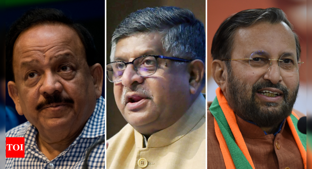 Cabinet rejig: Prasad, Vardhan, Javadekar, Pokhriyal out