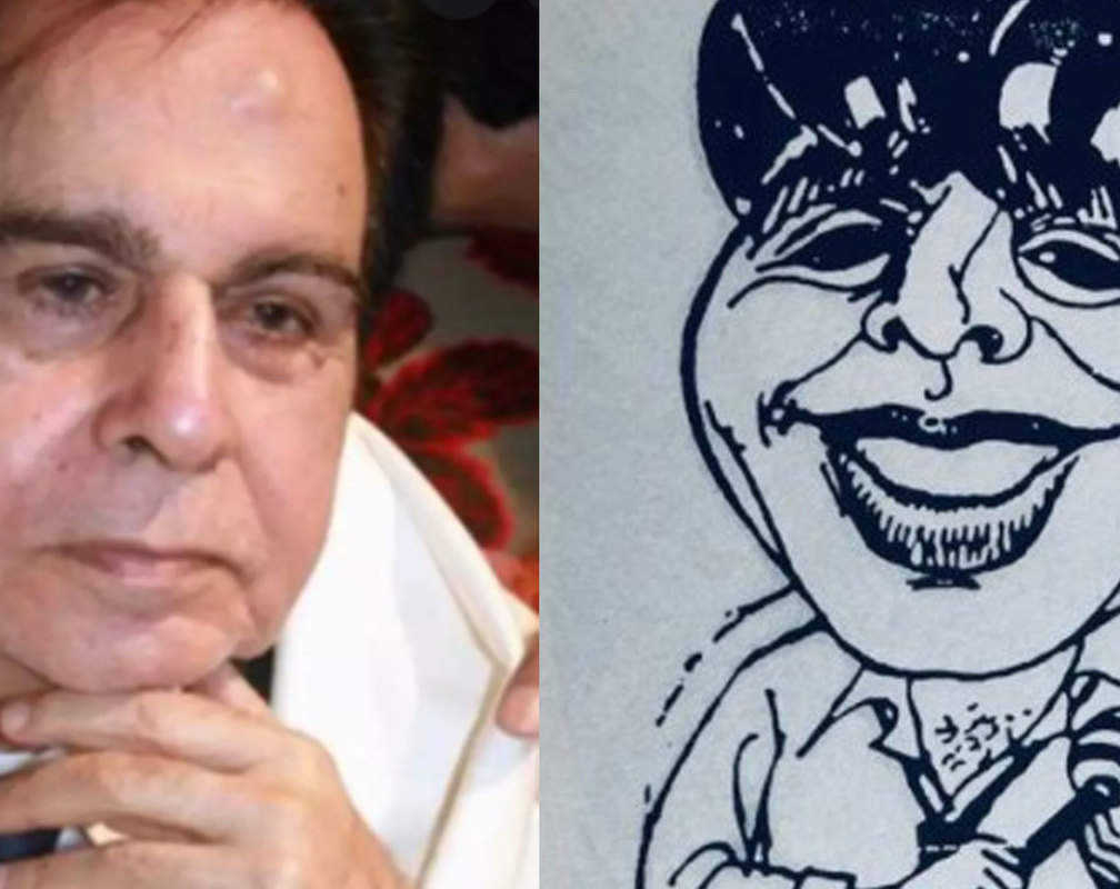 
Dilip Kumar’s caricature painted by Satyajit Ray goes viral on social media after his demise
