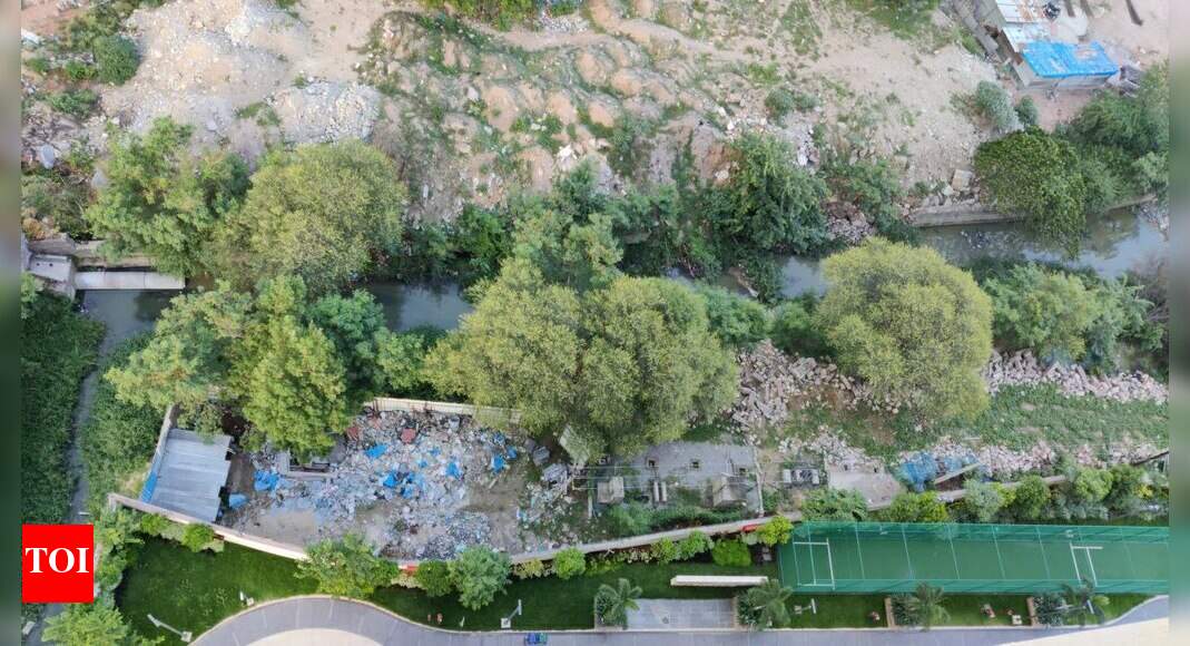 Drain water Canal or Garbage Shot Put Arena Times of India