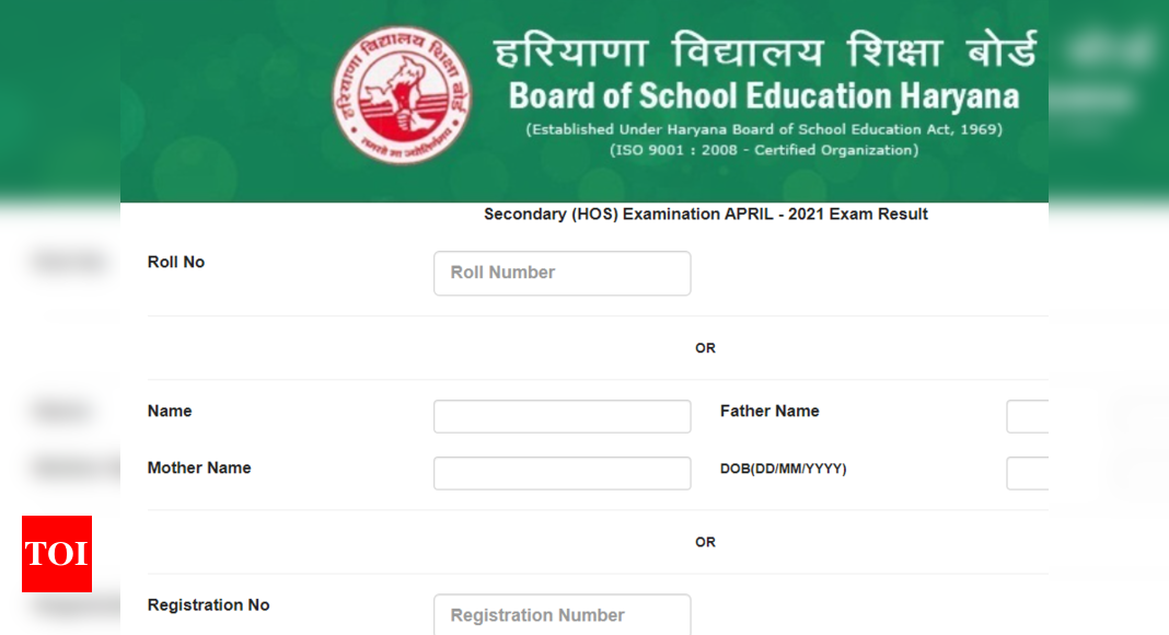 BSEH Open result 2021: Haryana 10th open result 2021 ...