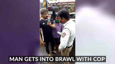 On cam: Man reportedly misbehaves with traffic cop in Thane; ends up in tears