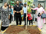 Filmmaker Rohit Shetty participates in a tree plantation drive