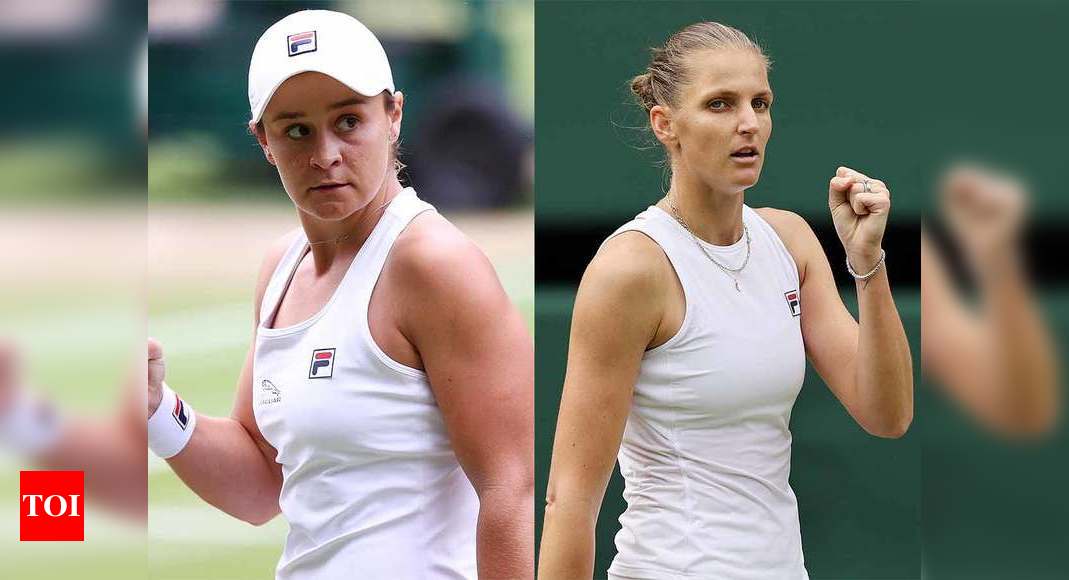 Wimbledon: Barty hurdle between Pliskova and first Major title | Tennis News – Times of India