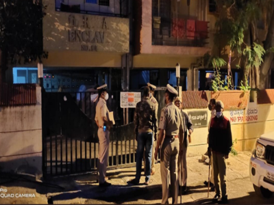 In a surprise raid and search operation, the police teams from all eight divisions headed by respective division heads conducted raids and search operations on the houses of rowdies across Bengaluru. (Photo: ANI)