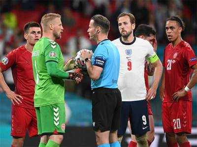 England fined 30,000 euros for use of laser pointer, booing Denmark anthem