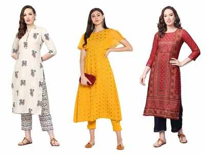 Buy latest Women's Kurtas & Kurtis On Amazon, Myntra online in India - Top  Collection at LooksGud.in | Looksgud.in